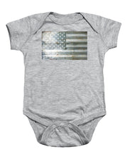 Silver American Flag - Baby Onesie