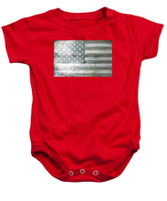 Silver American Flag - Baby Onesie