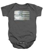 Silver American Flag - Baby Onesie
