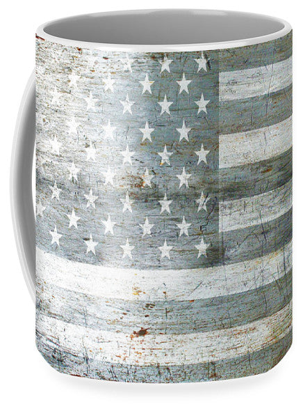 Silver American Flag - Mug