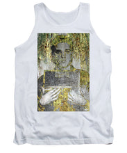 Silver And Gold Elvis Presley Mug Shot - Tank Top