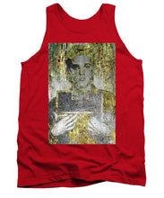 Silver And Gold Elvis Presley Mug Shot - Tank Top