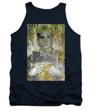 Silver And Gold Elvis Presley Mug Shot - Tank Top