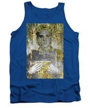 Silver And Gold Elvis Presley Mug Shot - Tank Top