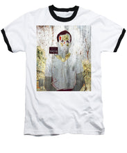 Silver And Gold Lee Harvey Oswald Mug Shot Nov 22 1963 Vertical Color  - Baseball T-Shirt