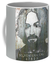 Silver Charles Manson Mug Shot 1969 Vertical  - Mug