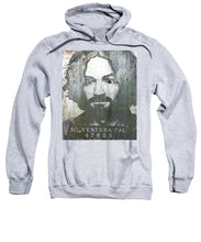 Silver Charles Manson Mug Shot 1969 Vertical  - Sweatshirt