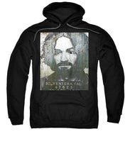 Silver Charles Manson Mug Shot 1969 Vertical  - Sweatshirt