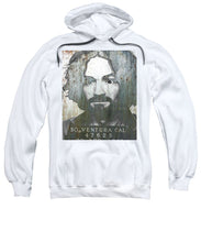 Silver Charles Manson Mug Shot 1969 Vertical  - Sweatshirt