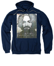 Silver Charles Manson Mug Shot 1969 Vertical  - Sweatshirt