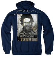 Silver Pablo Escobar Mug Shot 1991 Abstract - Sweatshirt