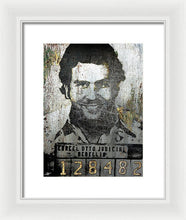 Silver Pablo Escobar Mug Shot 1991 - Framed Print
