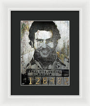 Silver Pablo Escobar Mug Shot 1991 - Framed Print
