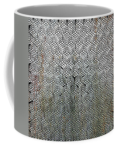 Silver Rubik's Cube Abstract Black And White 1 - Mug
