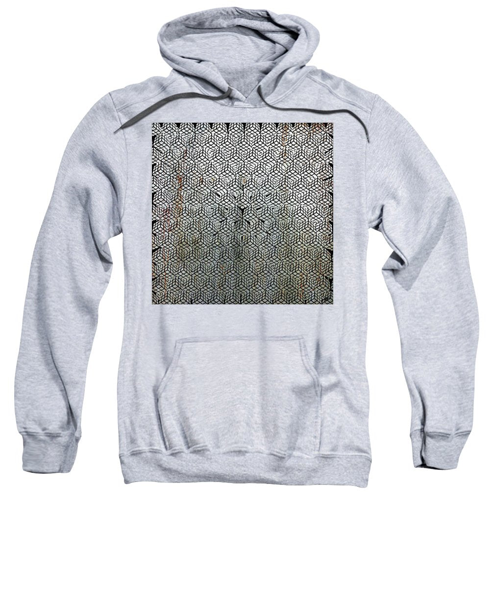 Silver Rubik's Cube Abstract Black And White 1 - Sweatshirt