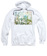 Silver Trashed Cans Painting Over Photo - Sweatshirt