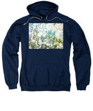 Silver Trashed Cans Painting Over Photo - Sweatshirt