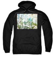 Silver Trashed Cans Painting Over Photo - Sweatshirt