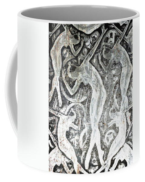 Silver Woman In The Machine Frieze - Mug