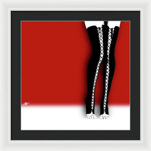 Slutty Legs - Framed Print