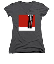 Slutty Legs - Women's V-Neck (Athletic Fit)