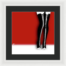 Slutty Legs - Framed Print