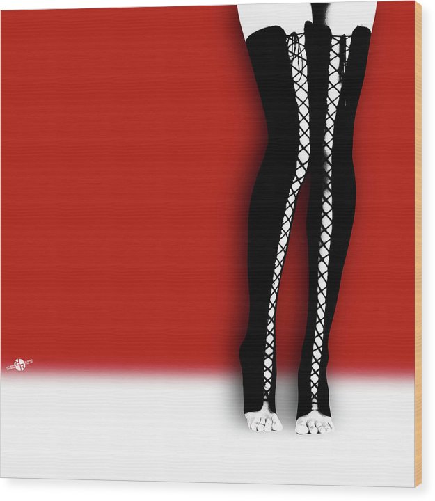 Slutty Legs - Wood Print