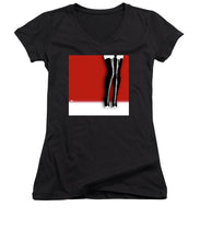 Slutty Legs - Women's V-Neck (Athletic Fit)