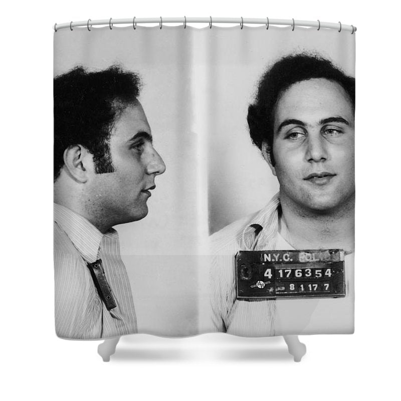 Son Of Sam David Berkowitz Mug Shot 1977 Horizontal  - Shower Curtain