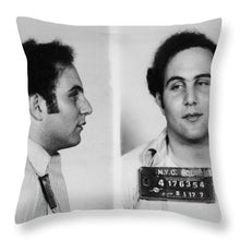 Son Of Sam David Berkowitz Mug Shot 1977 Horizontal  - Throw Pillow