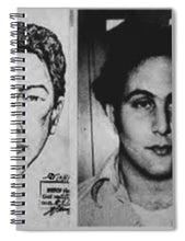 Son Of Sam David Berkowitz Mug Shot And Police Sketch - Spiral Notebook