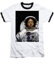 Space Baby - Baseball T-Shirt Baseball T-Shirt Pixels White / Black Small 