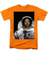 Space Baby - Men's T-Shirt  (Regular Fit) Men's T-Shirt (Regular Fit) Pixels Orange Small 