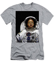 Space Baby - Men's T-Shirt (Athletic Fit) Men's T-Shirt (Athletic Fit) Pixels Heather Small 