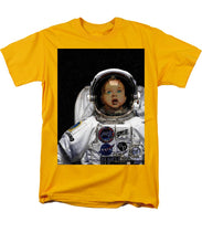 Space Baby - Men's T-Shirt  (Regular Fit) Men's T-Shirt (Regular Fit) Pixels Gold Small 