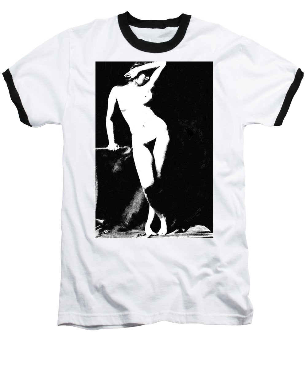 Standing Nude - Baseball T-Shirt