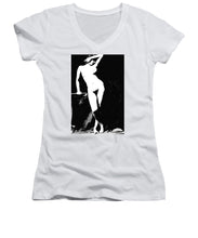 Standing Nude - Women's V-Neck (Athletic Fit)