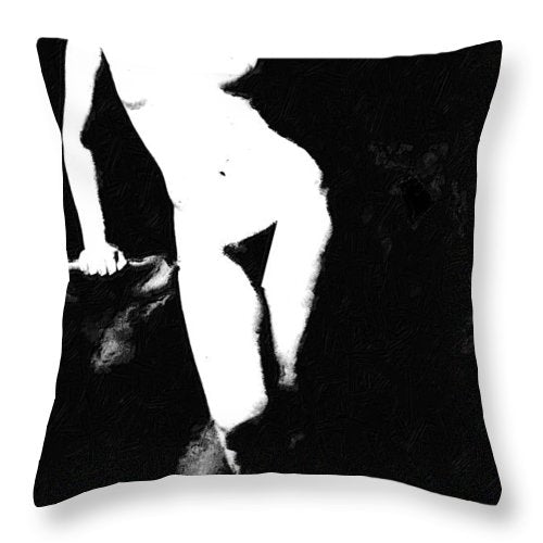 Standing Nude - Throw Pillow