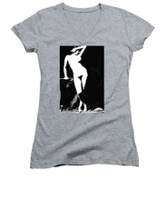 Standing Nude - Women's V-Neck (Athletic Fit)