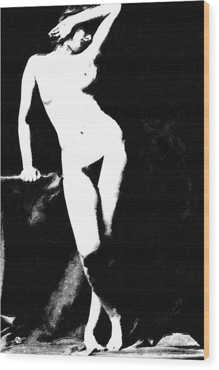 Standing Nude - Wood Print