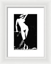 Standing Nude - Framed Print