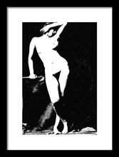 Standing Nude - Framed Print