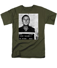 Steve Mcqueen Mug Shot Vertical - Men's T-Shirt  (Regular Fit)