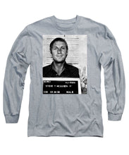 Steve Mcqueen Mug Shot Vertical - Long Sleeve T-Shirt