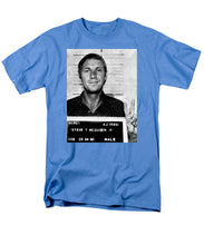 Steve Mcqueen Mug Shot Vertical - Men's T-Shirt  (Regular Fit)