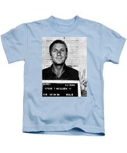 Steve Mcqueen Mug Shot Vertical - Kids T-Shirt