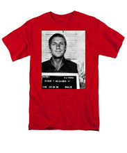 Steve Mcqueen Mug Shot Vertical - Men's T-Shirt  (Regular Fit)