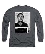 Steve Mcqueen Mug Shot Vertical - Long Sleeve T-Shirt