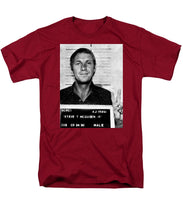 Steve Mcqueen Mug Shot Vertical - Men's T-Shirt  (Regular Fit)