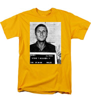 Steve Mcqueen Mug Shot Vertical - Men's T-Shirt  (Regular Fit)